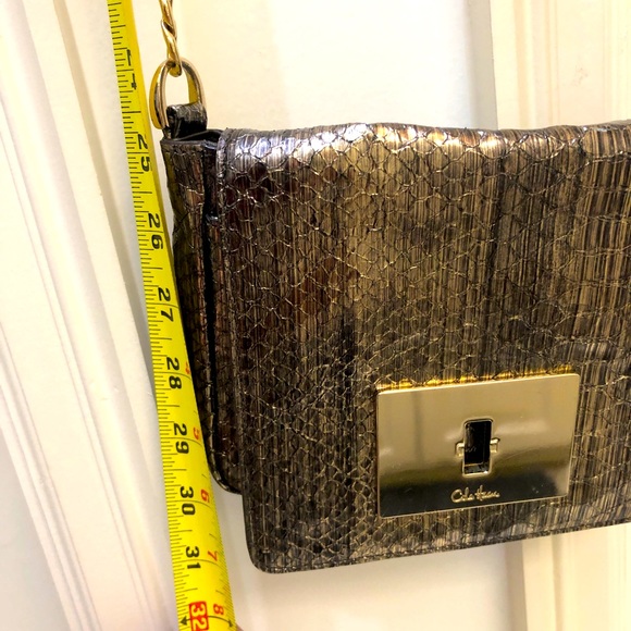Cole Haan Cross Body Bag, Snakeskin with chain shoulder strap! - Picture 16 of 16